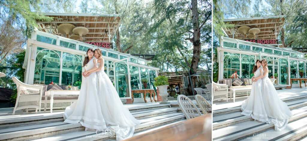 Happiness Lesbian Pre Wedding in Pattaya at at The Glass House Pattaya | Chia and Iku from Japan