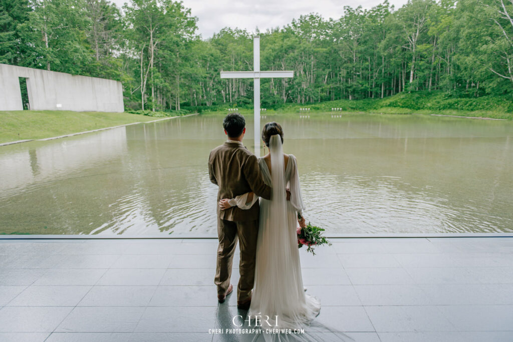 Chapel on the water at Hoshino Resorts - Japan Wedding