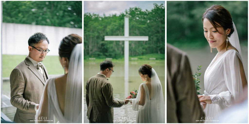 Chapel on the water at Hoshino Resorts - Japan Wedding