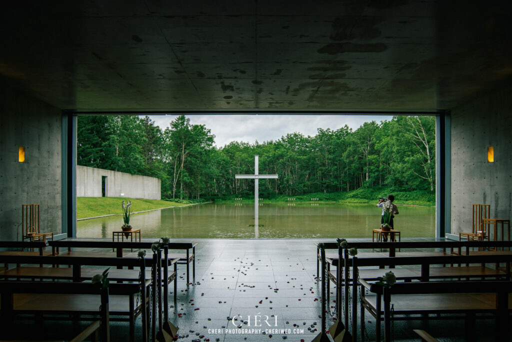 Chapel on the water at Hoshino Resorts - Japan Wedding