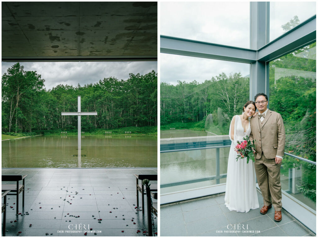 Chapel on the water at Hoshino Resorts - Japan Wedding