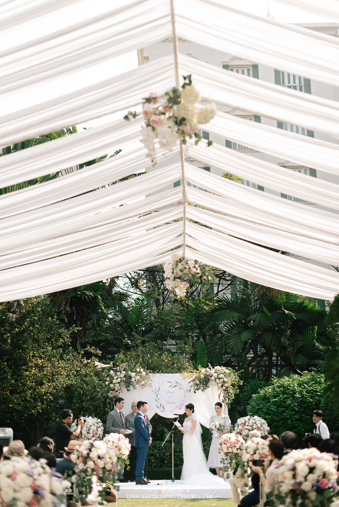 Baan Dusit Thani Western Wedding Ceremony Bangkok Thailand