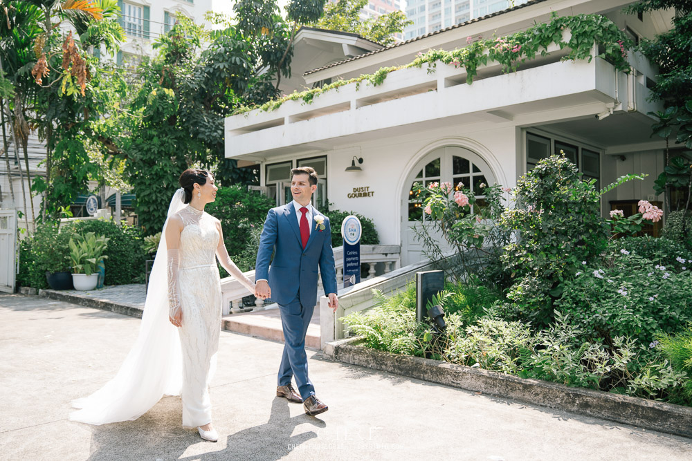 Baan Dusit Thani Western Wedding Ceremony Bangkok Thailand