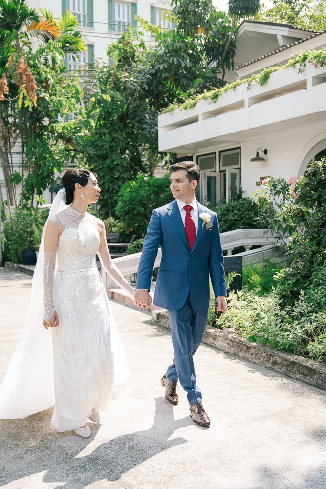 Baan Dusit Thani Western Wedding Ceremony Bangkok Thailand