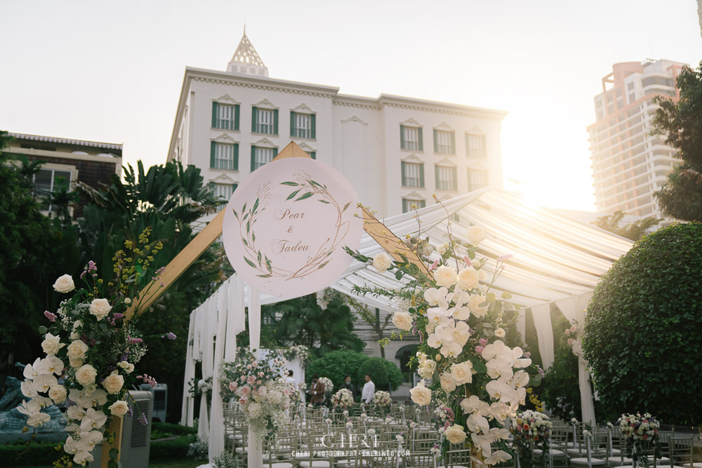 Baan Dusit Thani Western Wedding Ceremony Bangkok Thailand