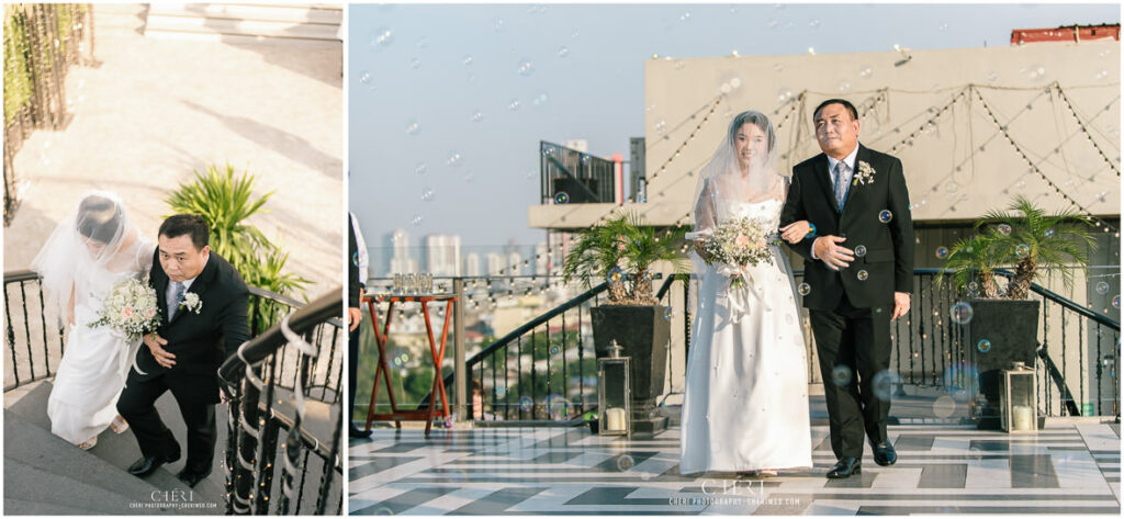 Hotel Once Wedding Bangkok Western Wedding Ring Ceremony
