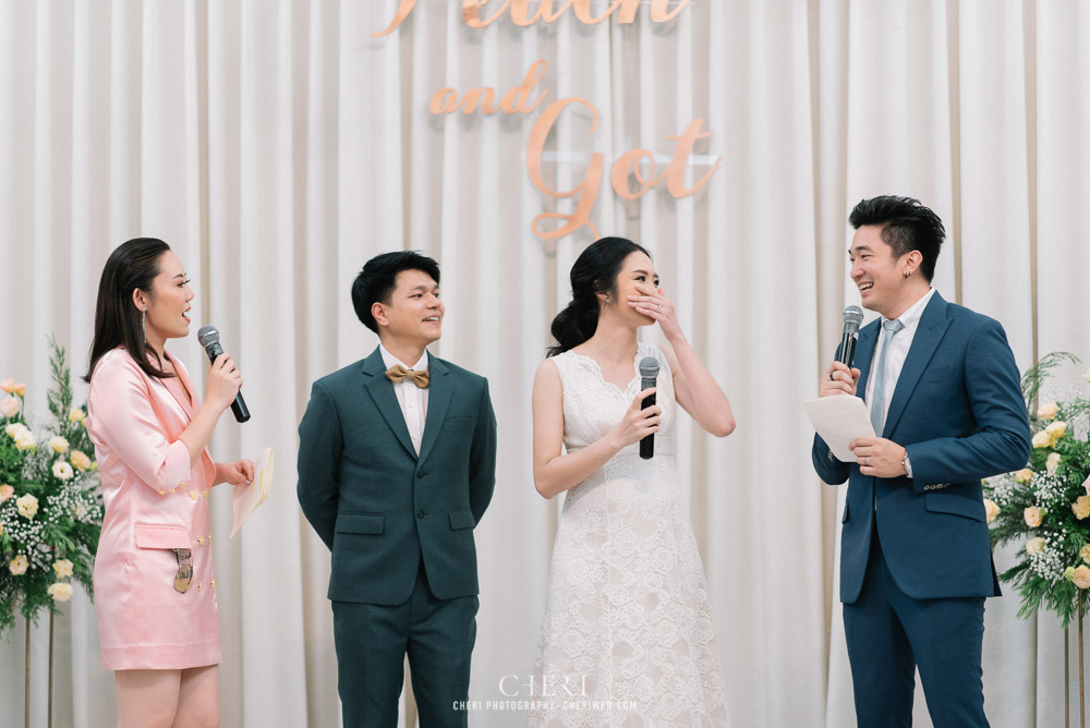 Varavela แต่งงาน วาระเวลา Wedding Reception Peach and Got