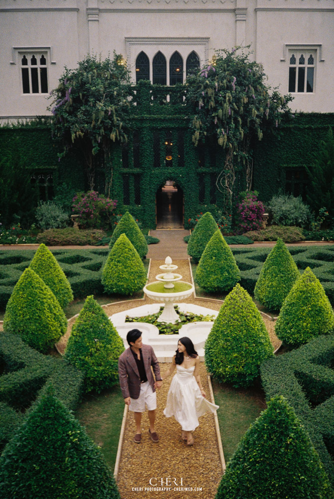 Maison Mystique Khao Yai Pre - Wedding Film Photography - Sunlit garden